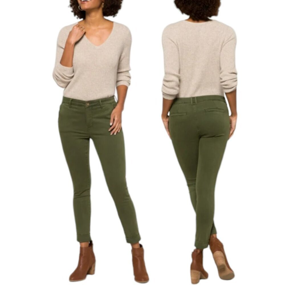 Cosmic Blue Love Callie Eco Cuffed Skinny Pant - Olive - 33T
